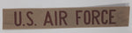 Vintage U.S. Air Force 1" x 6 1/4" Desert Tan Beige Fabric Patch Badge Insignia