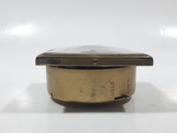 Vintage Fisher Precision Movement Black Face Travel Alarm Clock Made in West Germany