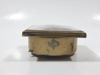 Vintage Fisher Precision Movement Black Face Travel Alarm Clock Made in West Germany