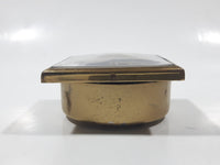 Vintage Fisher Precision Movement Black Face Travel Alarm Clock Made in West Germany