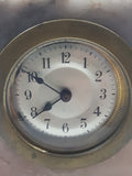 Antique Pink and Grey Marble 4 1/2" Tall Cased Desk Clock