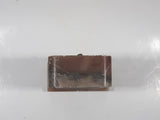 Antique Pink and Grey Marble 4 1/2" Tall Cased Desk Clock