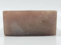 Antique Pink and Grey Marble 4 1/2" Tall Cased Desk Clock