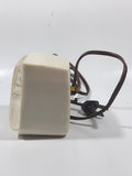 Vintage General Electric 3 1/2" Tall Plug In Alarm Clock Model LR-207 Made in Toronto Canada