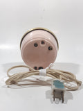 Vintage Westclox Baby Ben Light Pink 3 1/2" Tall Plug In Alarm Clock Made in Canada