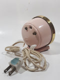 Vintage Westclox Baby Ben Light Pink 3 1/2" Tall Plug In Alarm Clock Made in Canada