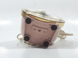 Vintage Westclox Baby Ben Light Pink 3 1/2" Tall Plug In Alarm Clock Made in Canada