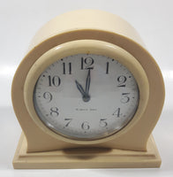 Antique Ivory PY-RA-LIN Eight Day Cream Colored Arched 5" Tall Wind Up Alarm Clock Made in U.S.A.