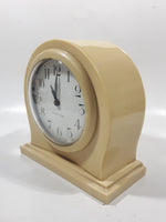 Antique Ivory PY-RA-LIN Eight Day Cream Colored Arched 5" Tall Wind Up Alarm Clock Made in U.S.A.