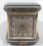 Vintage Rensie Ten Jewels Grey Cased Travel Alarm Clock Made in Germany Crack in Glass