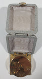 Vintage Rensie Ten Jewels Grey Cased Travel Alarm Clock Made in Germany Crack in Glass