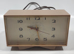 Vintage General Electric Telechron 6" Wide Plug In Travel Alarm Clock Model 7H215 Made in U.S.A.