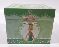 Disney Parks Authentic Original Tinkerbell Green Wind Up Music Box Plays "You Can Fly! You Can Fly! You Can Fly!"