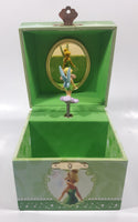 Disney Parks Authentic Original Tinkerbell Green Wind Up Music Box Plays "You Can Fly! You Can Fly! You Can Fly!"