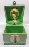 Disney Parks Authentic Original Tinkerbell Green Wind Up Music Box Plays "You Can Fly! You Can Fly! You Can Fly!"