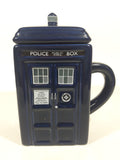 2012 ZION BBC Doctor Who Police Public Call Box Blue Tardis Shaped 6 1/2" Tall Ceramic Milk Creamer