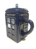 2012 ZION BBC Doctor Who Police Public Call Box Blue Tardis Shaped 6 1/2" Tall Ceramic Milk Creamer