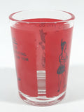 Vintage Libbey "Here's How!" Red 3 1/8" Tall Shot Glass Shooter