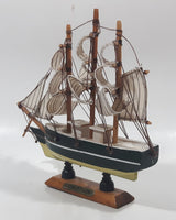 Vintage Confection 6" Long Wood Model Ship Boat