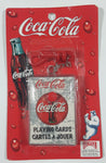 1999 Coca Cola Coke Small 1 3/4" x 2 1/2" Bicycle Playing Cards and Key Chain Clip New in Package