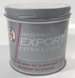 Vintage Macdonald Export Extra Light Grey 4 1/8" Tall Tin Metal Can