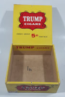 Vintage Trump Cigars Yellow Red White Cardboard Box