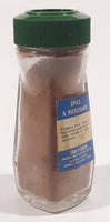 Vintage Blue Ribbon Pastry Spice Net 1 1/4 Oz. 4 1/4" Tall Glass Spice Jar