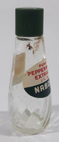 Vintage Nabob Pure Peppermint Extract 2 Fl Oz. 4 1/4" Tall Glass Spice Jar