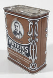 Vintage Watkin's Nutmeg 55g Brown 3 1/8" Tall Tin Metal Container