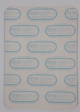 1985 Otto Heart Guest After Show Sticker Satin Back Stage Pass