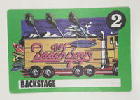 1989 The Beach Boys Still Cruising Concert Tour Sticker Satin Back Stage Pass