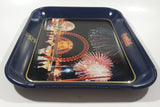 Vintage 1986 Enjoy Coca Cola Expo 86 Fireworks Dark Blue Metal Beverage Serving Tray