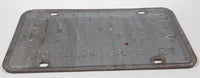 Vintage 1975 Saskatchewan Red Lettering White Vehicle License Plate Metal Tag 346 748