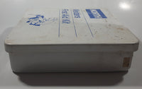 Vintage North Welder's First Aid Kit White Metal Hinged Box