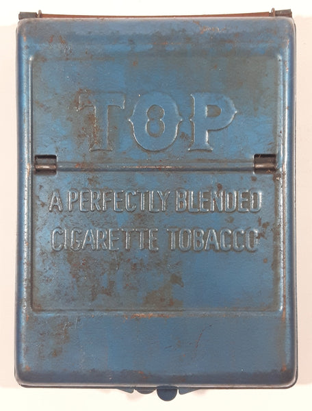 Antique Top A Perfectly Blended Cigarette Tobacco Blue Metal Cigarette Maker Machine Case