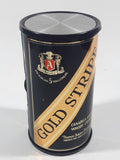 Vintage Thomas Adams Distillers Ltd Gold Stripe Canadian Whiskey 4 3/4" Tall Beer Can Shaped AM Radio