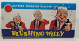 Vintage 1960s Blushing Willy Animated Bartender Tin Litho 10 1/4" Tall Battery Operated Electro Toy with Original Box