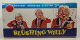 Vintage 1960s Blushing Willy Animated Bartender Tin Litho 10 1/4" Tall Battery Operated Electro Toy with Original Box