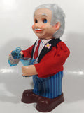 Vintage 1960s Blushing Willy Animated Bartender Tin Litho 10 1/4" Tall Battery Operated Electro Toy with Original Box