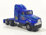 Pioneer Pro Engine DC-338 Kenworth T-600 Semi Tractor Truck Blue Die Cast Toy Car Vehicle