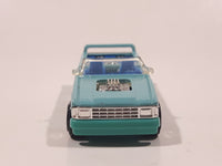 1990 Hot Wheels New Castings Mini Truck Turquoise Light Blue Die Cast Toy Car Vehicle