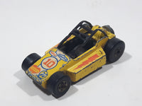 Vintage 1977 Hot Wheels Rock Buster Yellow Die Cast Toy Car Vehicle