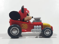 2016 Mattel Disney Roadster Racers Mickey Mouse Hot Rod #28 Plastic and Metal Die Cast Toy Car Vehicle