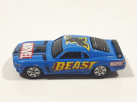 2003 Maisto Marvel The Beast '70 Boss Mustang Blue Die Cast Toy Car Vehicle