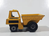 Vintage 1976 Matchbox Lesney Superfast Site Dumper Truck Yellow No. 26 Die Cast Toy Car Construction Equipment Machinery Vehicle - Made in England