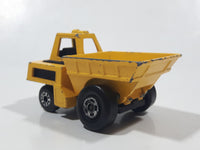 Vintage 1976 Matchbox Lesney Superfast Site Dumper Truck Yellow No. 26 Die Cast Toy Car Construction Equipment Machinery Vehicle - Made in England