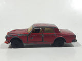 Vintage 1979 Lesney Matchbox Superfast No. 39 Rolls Royce Silver Shadow II Dark Red Die Cast Toy Car Vehicle with Opening Doors