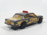 Vintage 1979 Lesney Matchbox Superfast No. 56 Mercedes 450 SEL Taxi Cab Sand Yellow Tan Die Cast Toy Car Vehicle with Opening Doors Made in England