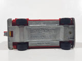 Majorette No. 279 / 234 Fourgon Van Racing Team Yellow Red 1/65 Scale Die Cast Toy Car Vehicle with Opening Rear Doors