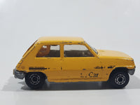 Vintage 1980 Lesney Matchbox Superfast No. 21 Renault 5TL Yellow Die Cast Toy Car Vehicle with Opening Rear Hatch